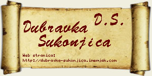 Dubravka Sukonjica vizit kartica
